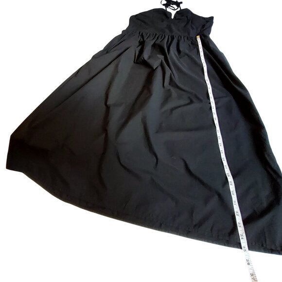 Universal Thread Black Cotton Halter Maxi Dress XLMaxi length flowy silhouette - Picture 6 of 11